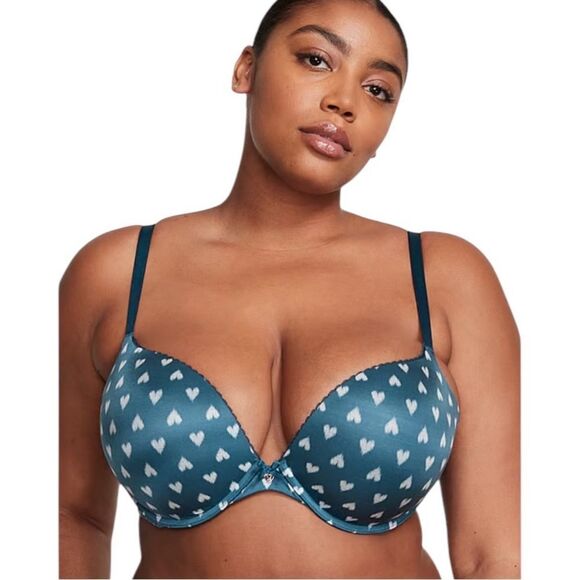 Victorias Secret Body by Victoria gray Perfect Shape Push-Up Smooth Bra size 32D - Picture 1 of 5